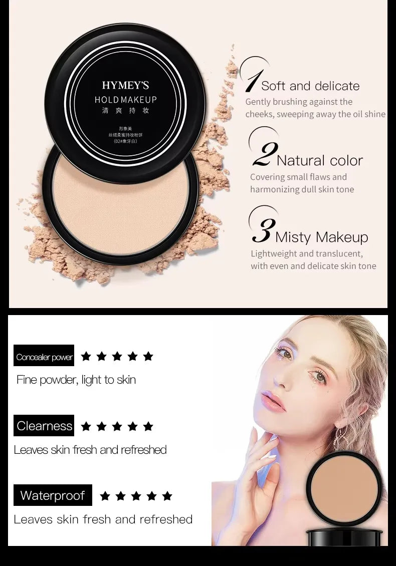 3 Colors Make Up Face Powder Brighten Oil-control Waterproof Nude Makeup Pressed Powder Foundation Makeup Base Cosmetics