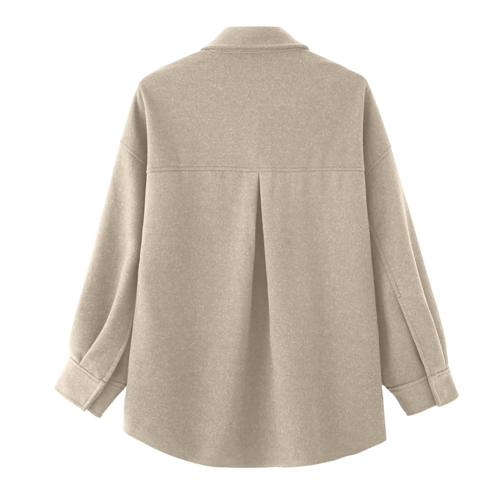 Women Casual Comfort Jackets Cozy Soft Fabric Casual Lapel Collar Winter Outerwear Female Daily Vintage Wearing With Pocket