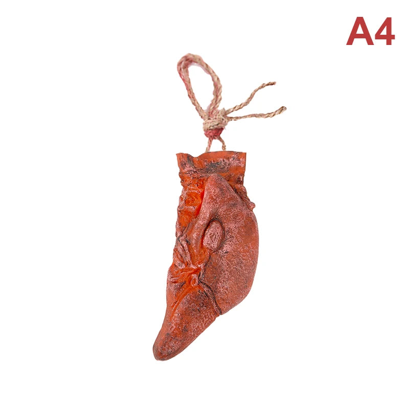 Halloween Party Ornament Horror Props Bloody Hand Fake Scary Finger Eyes Foot Brain Cock Dick Heart Organ Decor
