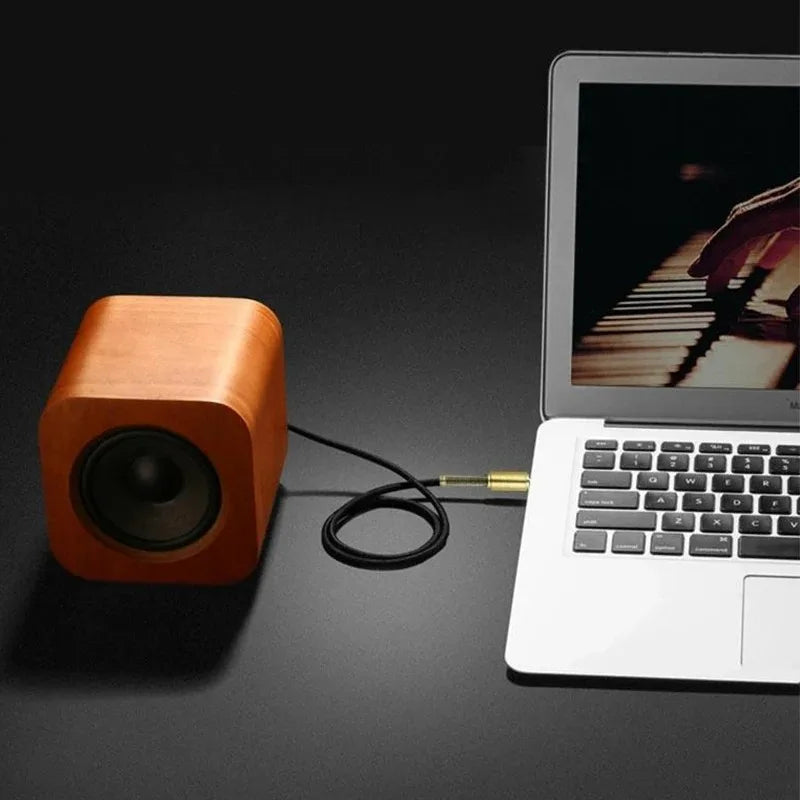 3.5mm Jack Audio Cable3.5mm Car Spring AUX Cable Gold Plated jack male to male speaker cables Cord for TV PC Car  mobile phones