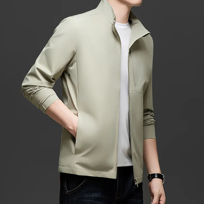 New Men's Casual Jacket Casual and Fashionable Windbreaker Waterproof and Versatile Outdoor Jacket