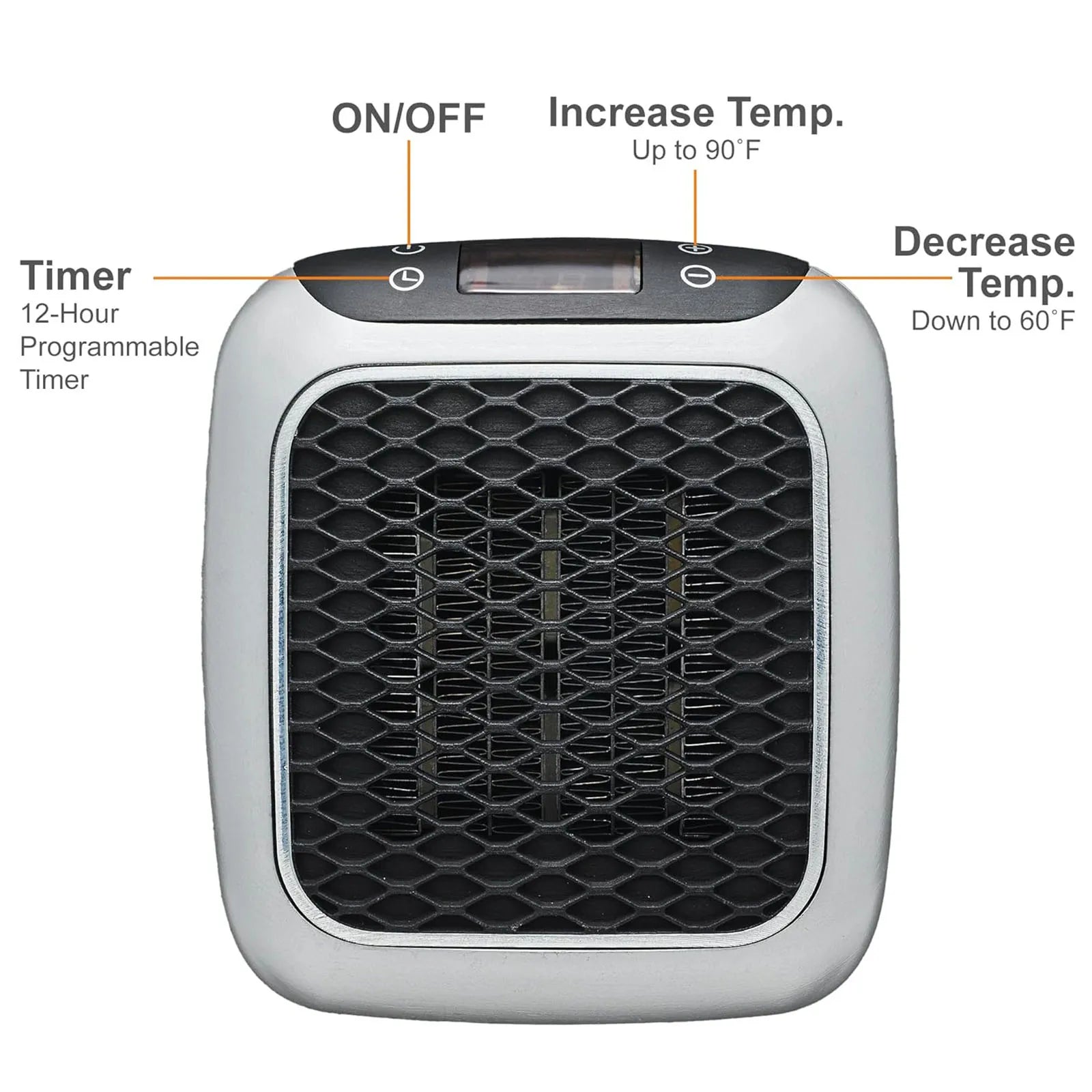 2025 New 800W Mini Electric Heater | Wall Mounted & Portable | Remote Control 3S Fast Heating | Household Office Heating Fan