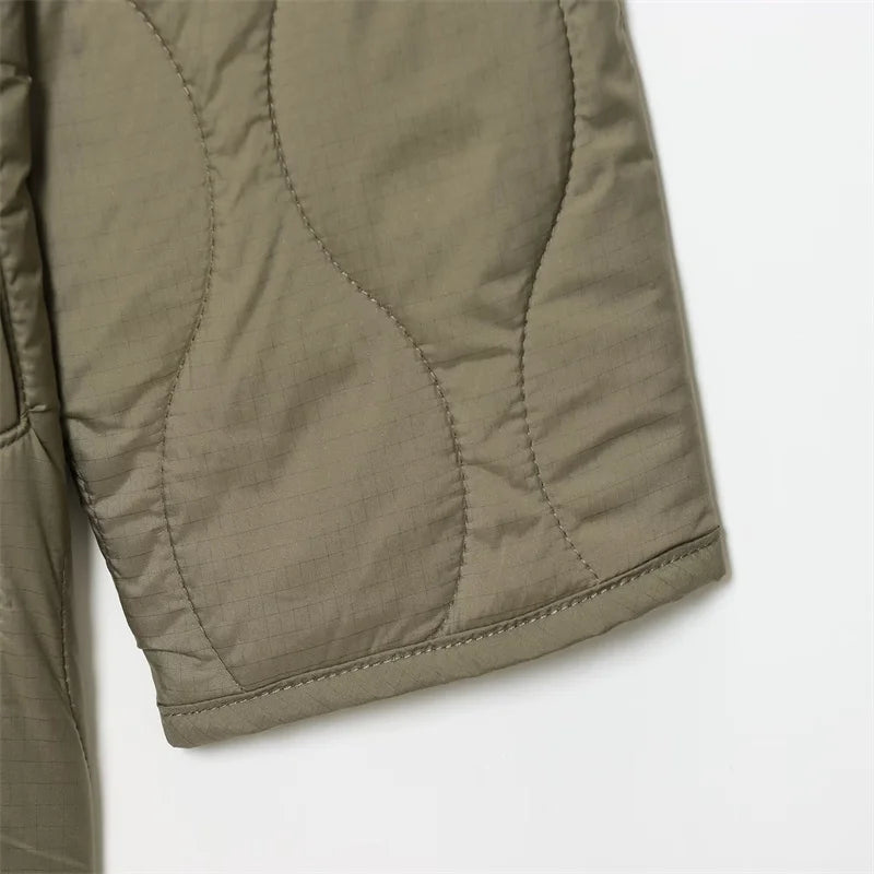 Women's Hooded Belted Quilted Jacket, Warm, Cool, Stylish, Fall, 2025