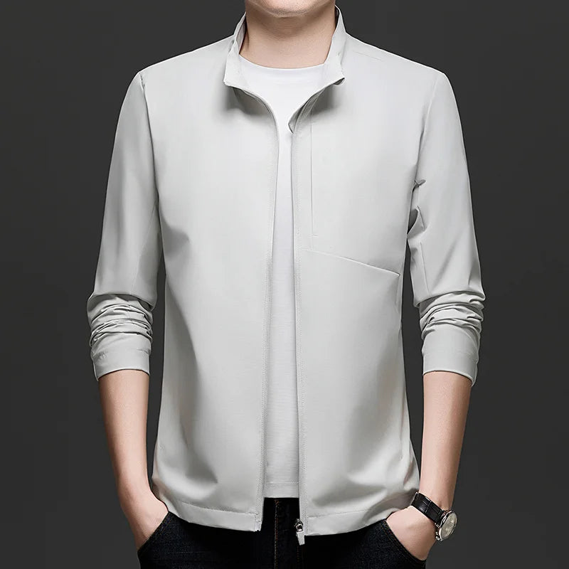 New Men's Casual Jacket Casual and Fashionable Windbreaker Waterproof and Versatile Outdoor Jacket