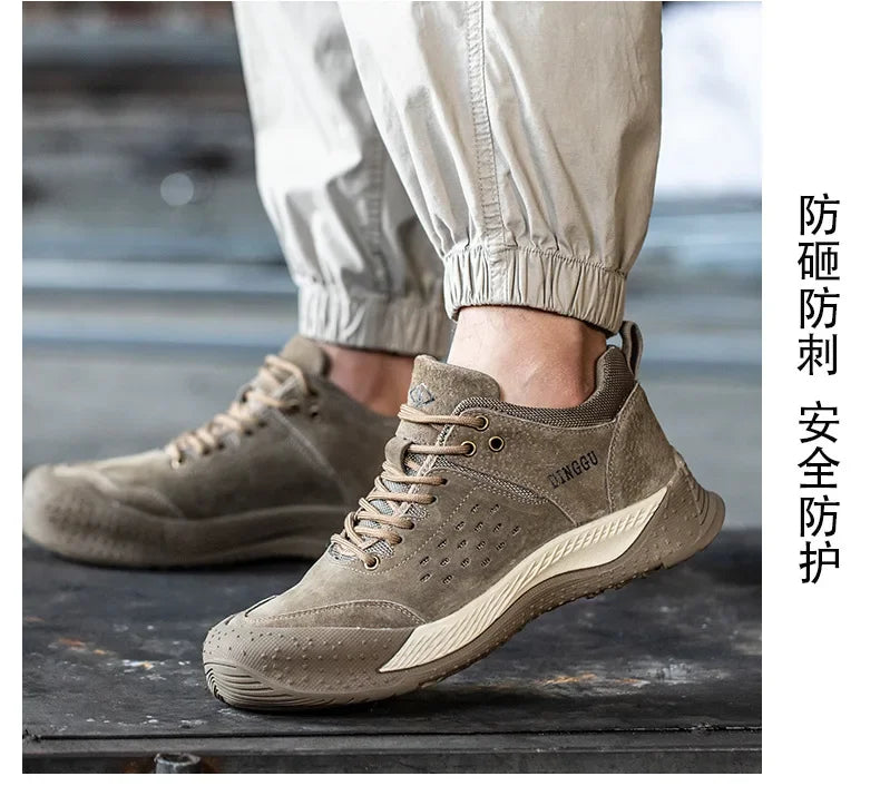 Anti-smash Indestructible Shoes Anti-puncture Safety Shoes Men Work Sneakers Steel Toe Protective Shoes Work Industrial