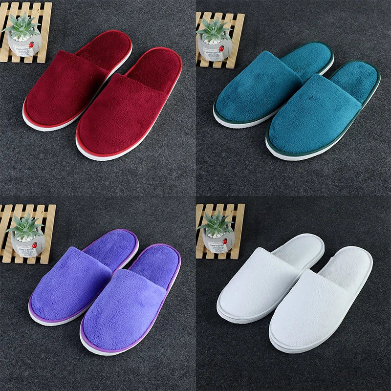 Women Indoor Slippers warm furry Home Slipper Winter Home shoes Women Men House Flat Closed Toe Slides for Bedroom Flip Flops