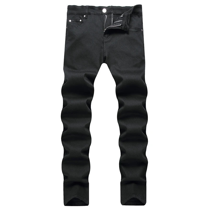 2023 Men Black Jeans Autumn Casual Mens Cotton Jeans Straight Male Denim Pants Baggy Jeans Trousers pantalones hombre