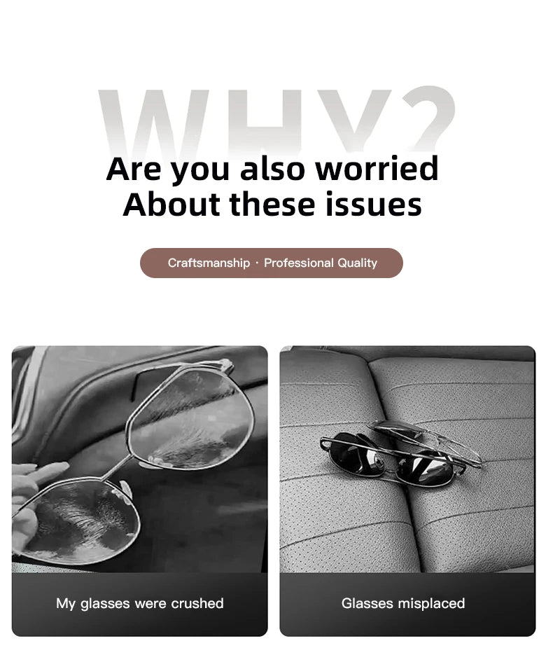 Car Sun Visor Glasses Clip Mirror Style Sunglasses Holder For Chery Omoda Tiggo Pro Fulwin Arrizo QQ 5x X1 T11 Gx E3 Car Gadgets