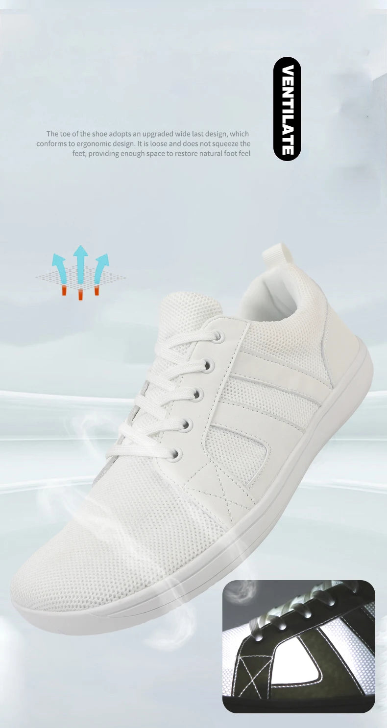 Wide-toed Shoes Men's Fashion Simple Casual Sports Shoes Barefoot Shoes Women's Jogging Shoes Walking Shoes
