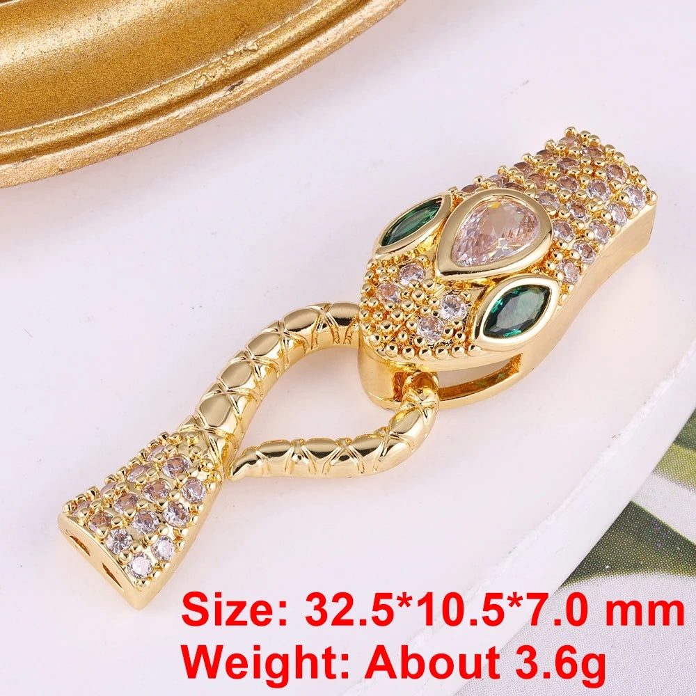 Juya 18K Gold Silver Plated Wedding Decorations Connect Fastener Closure Clasps Accessories For DIY Beads Pearls Jewelry Making