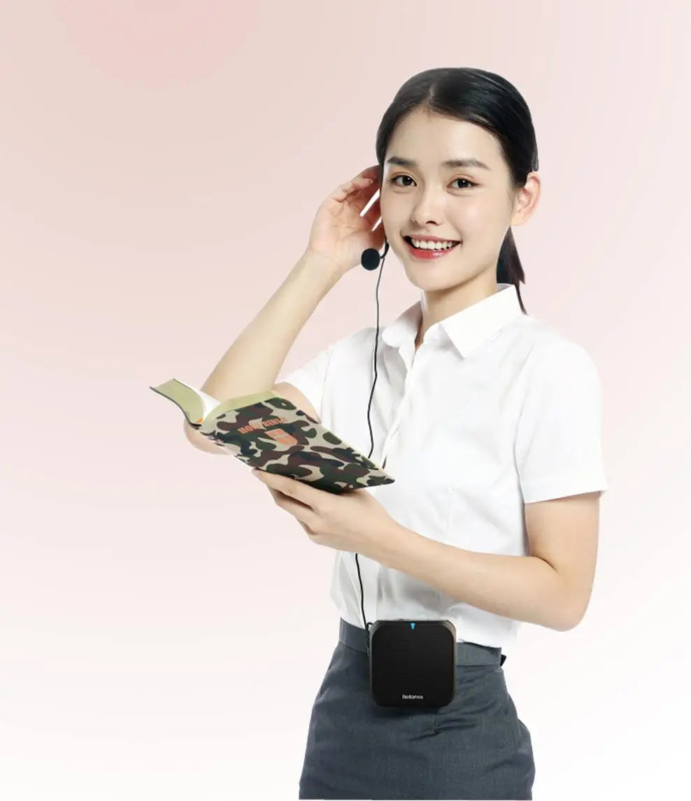 Headworn Microphone Loudspeaker Voice Amplifier Recorder Mic Speaker Audio Mini Wired Mikrofon Mike Sound Battery Kit Headset