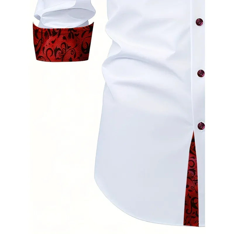 Men White Shirt Fashion Brand New Solid Color Long Sleeve Smart Casual Elastic Four Season Male Business Shirt