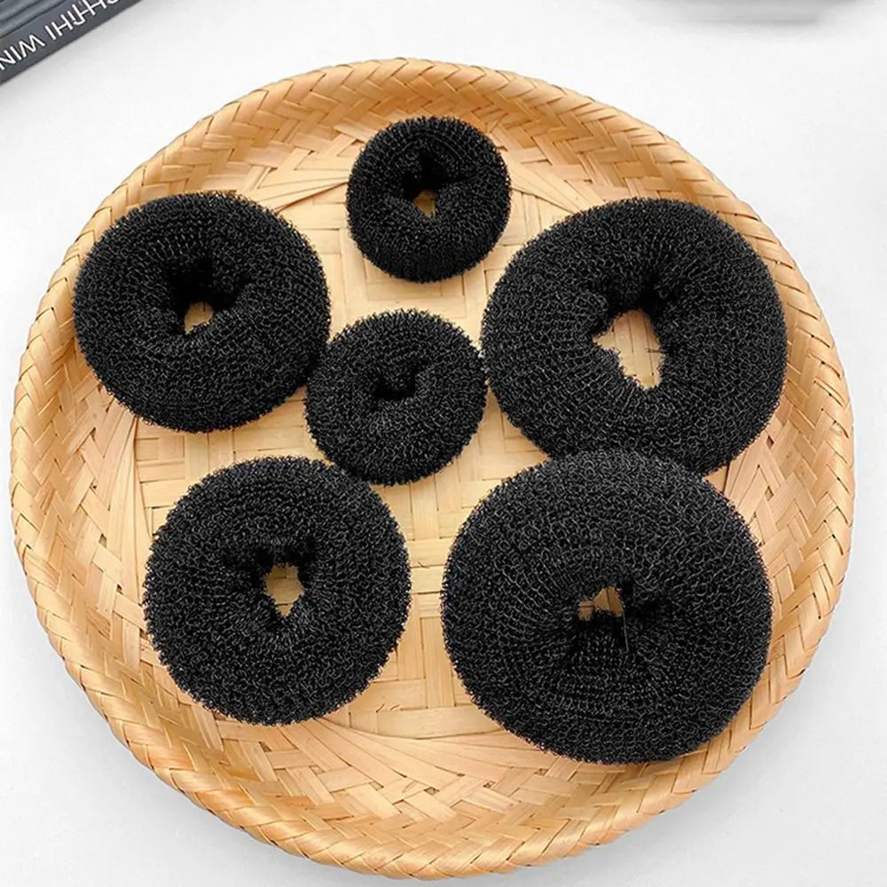 Head Hair Accessories Female Easy Big Ring Bird's Nest Bun Maker Women Hair Ring Korean Style Ponytail Holder Hairstyle Tools