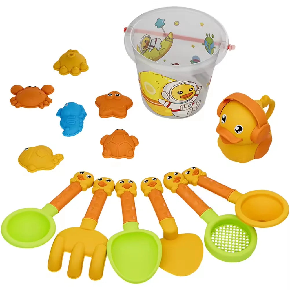 Kids sand toys kids play water toys beach box set kit sand bucket summer water fun beach bucket hobbies gifrs for kids
