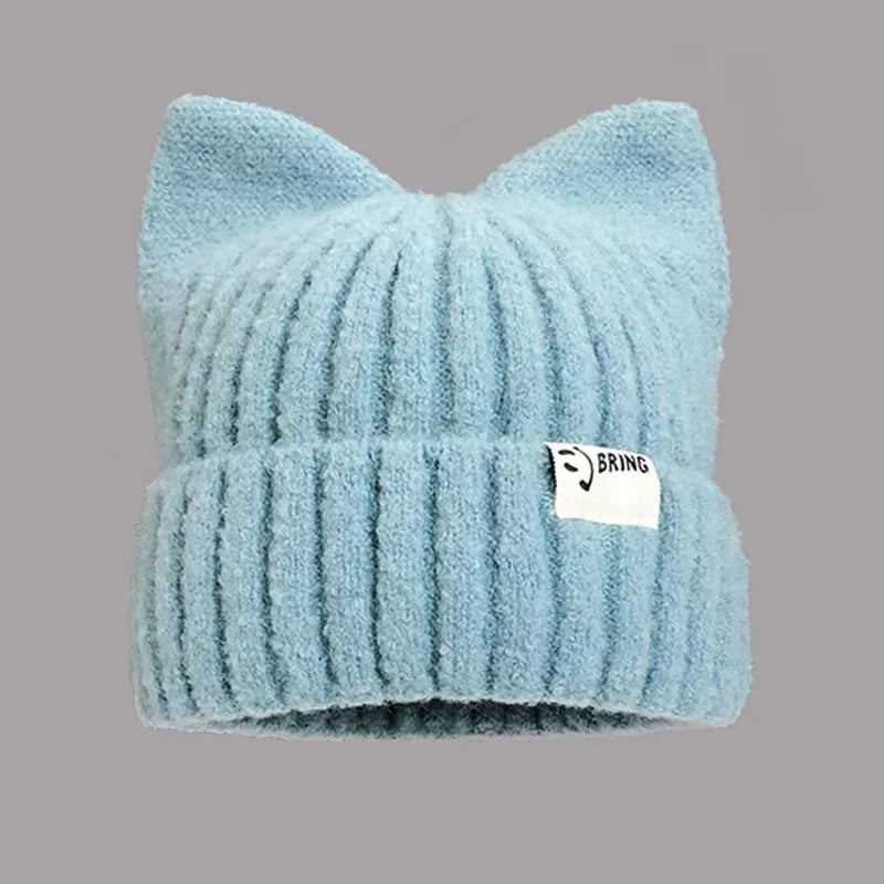 adventure time caps for men Balaclava Beanie Rabbit Ear Hat Hat winter women's winter accessories fun hat Butterfly Pullover Hat