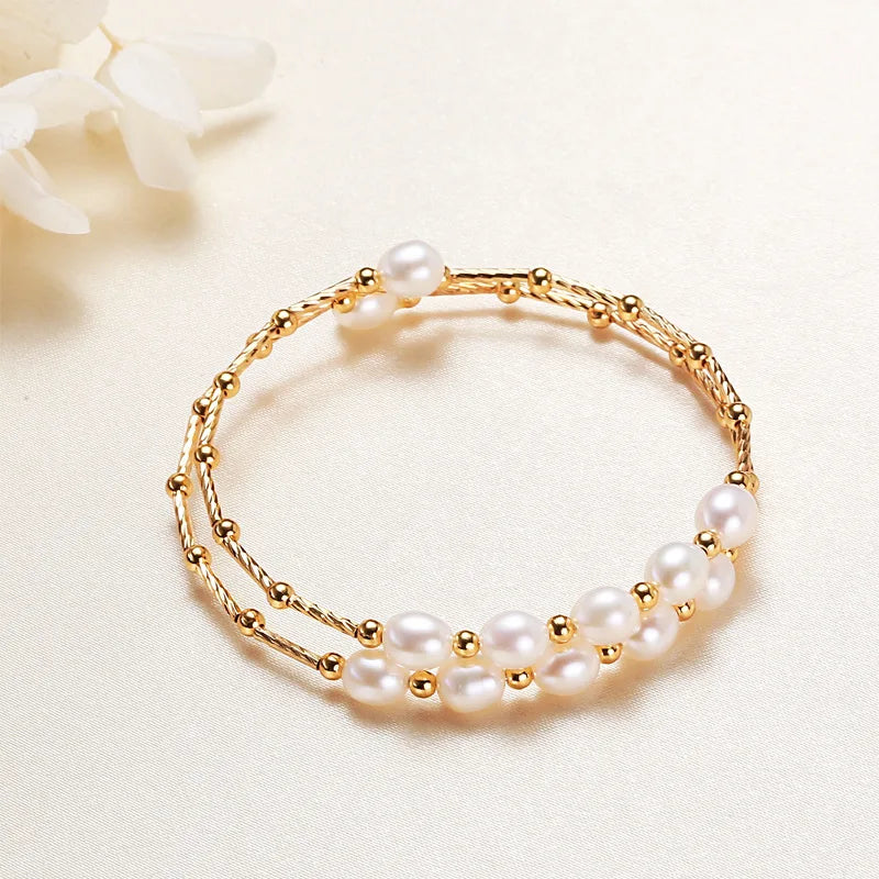 Accessories wholesale ethnic style bracelet Baroque freshwater pearl bracelet female