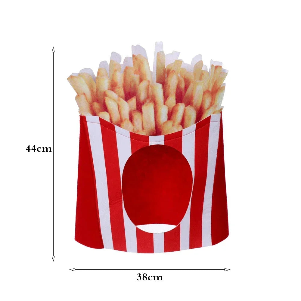 Christmas Funny Hat Novelty Christmas Tree Chips Gift Shaped Mask Cap Headgear Xmas Party Prop New Year Navidad Decoration Favor