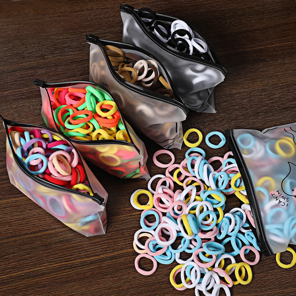 50/100Pcs Hair Bands for Children Colorful Nylon Scrunchie Hair Ties Rubber Band Kids Elastic Hair Leagues Girl Hair Accessories