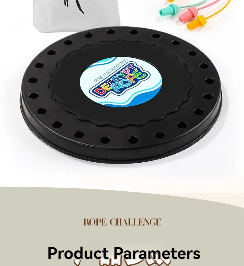 New Kid Rope Knots Puzzle  Board Game Color Line Twisted Connected Ropes Logic Thinking Table Game Parent Child Interactive Toy