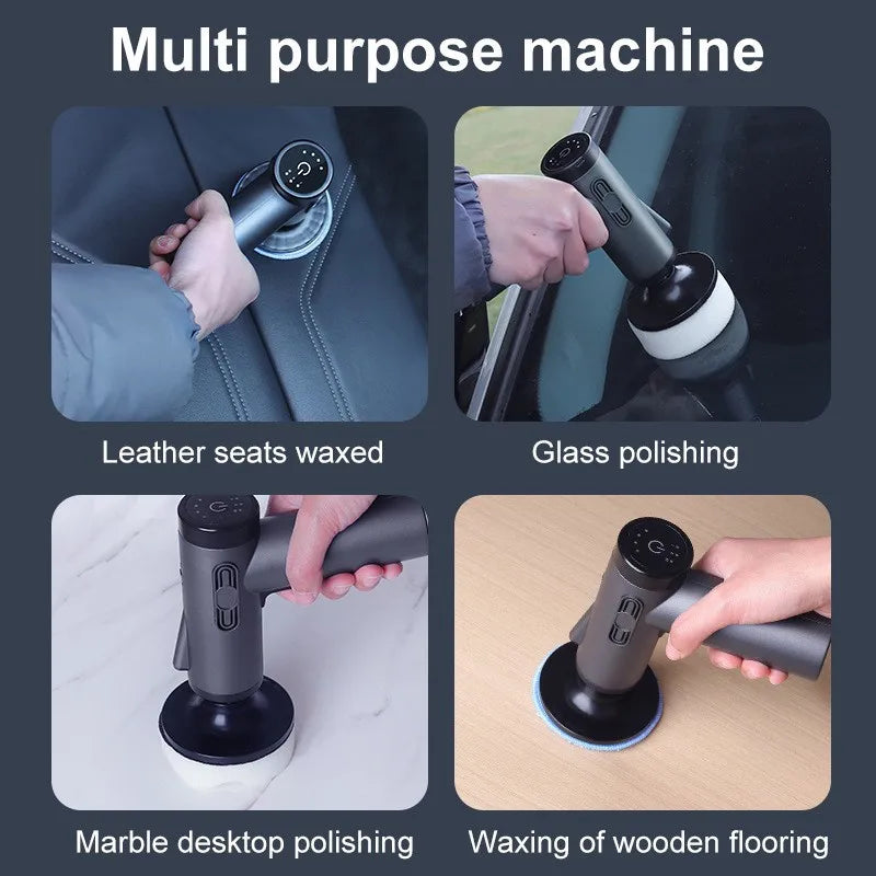 Car Polisher Handheld Wireless Polisher Car Polishing Waxing Machine Power Tool for Car Body Cleanig Waxing Repair