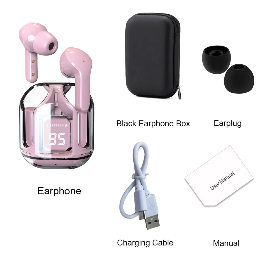 Air31 Tws Earpuds Wireless Bluetooth 5.0 Sport Gaming Headsets Noise Reduction Earbuds Mic Headphones with LED Display Earphones