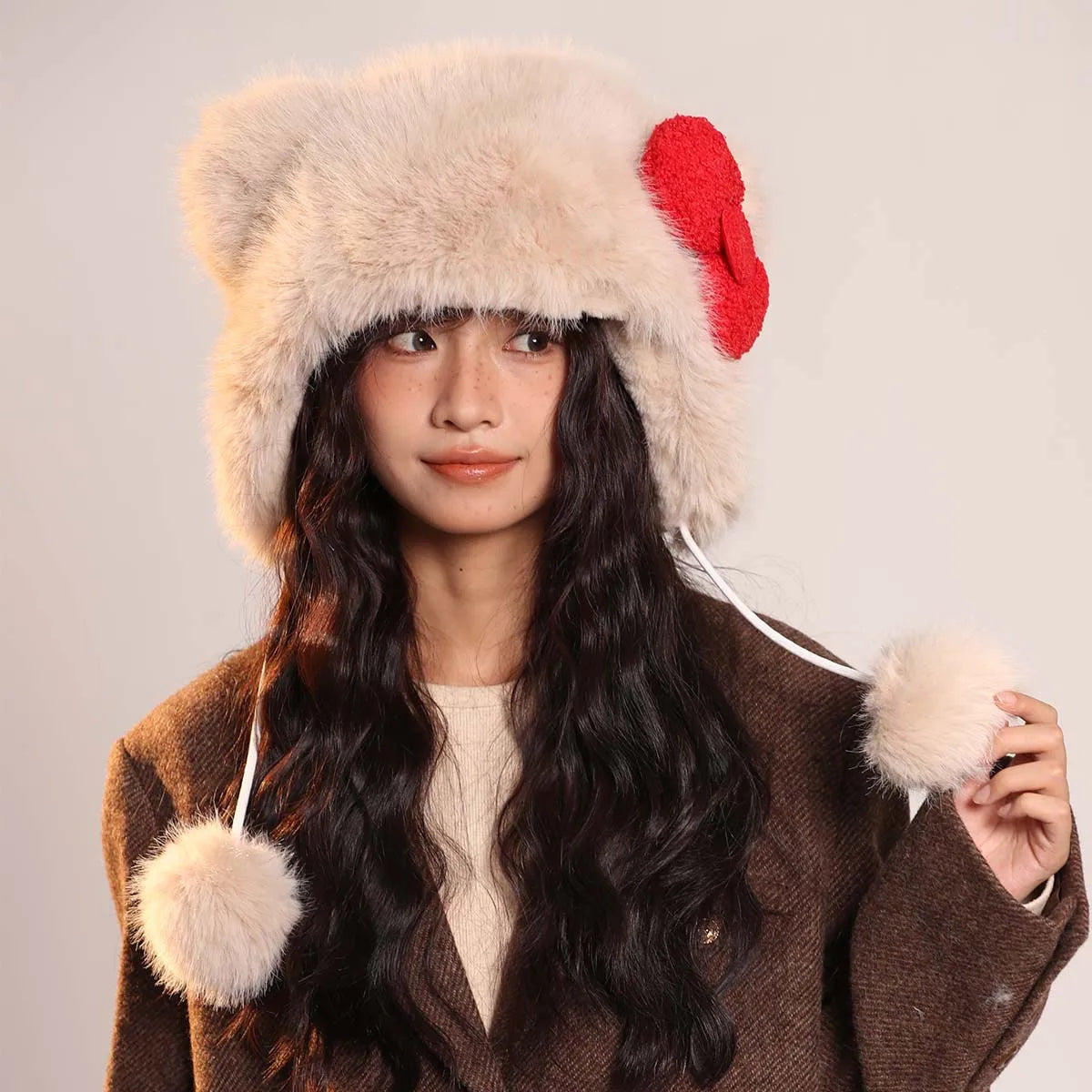 men's Hat beanie ski mask Caps Women's hat Beanie winter accessories Hat with earflaps Y2k hat Wool hats Winter hat bunny ears