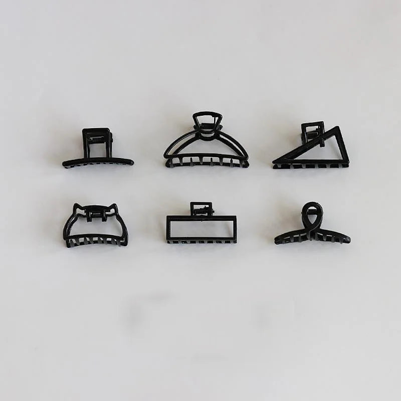 Women New Fashion Black Small Metal Claw Clips Headdress for Girls Mini Hair Clips Hairpins Barrettes Crab Clip Hair Accessories