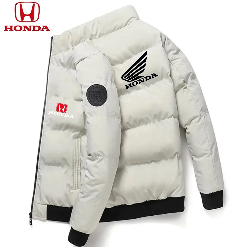 Honda Men Down Jackets Parker Coat Parker Jacket 2025 New Thick Warm Winter Men's Puffer Casual Cold and Waterproof Clothing