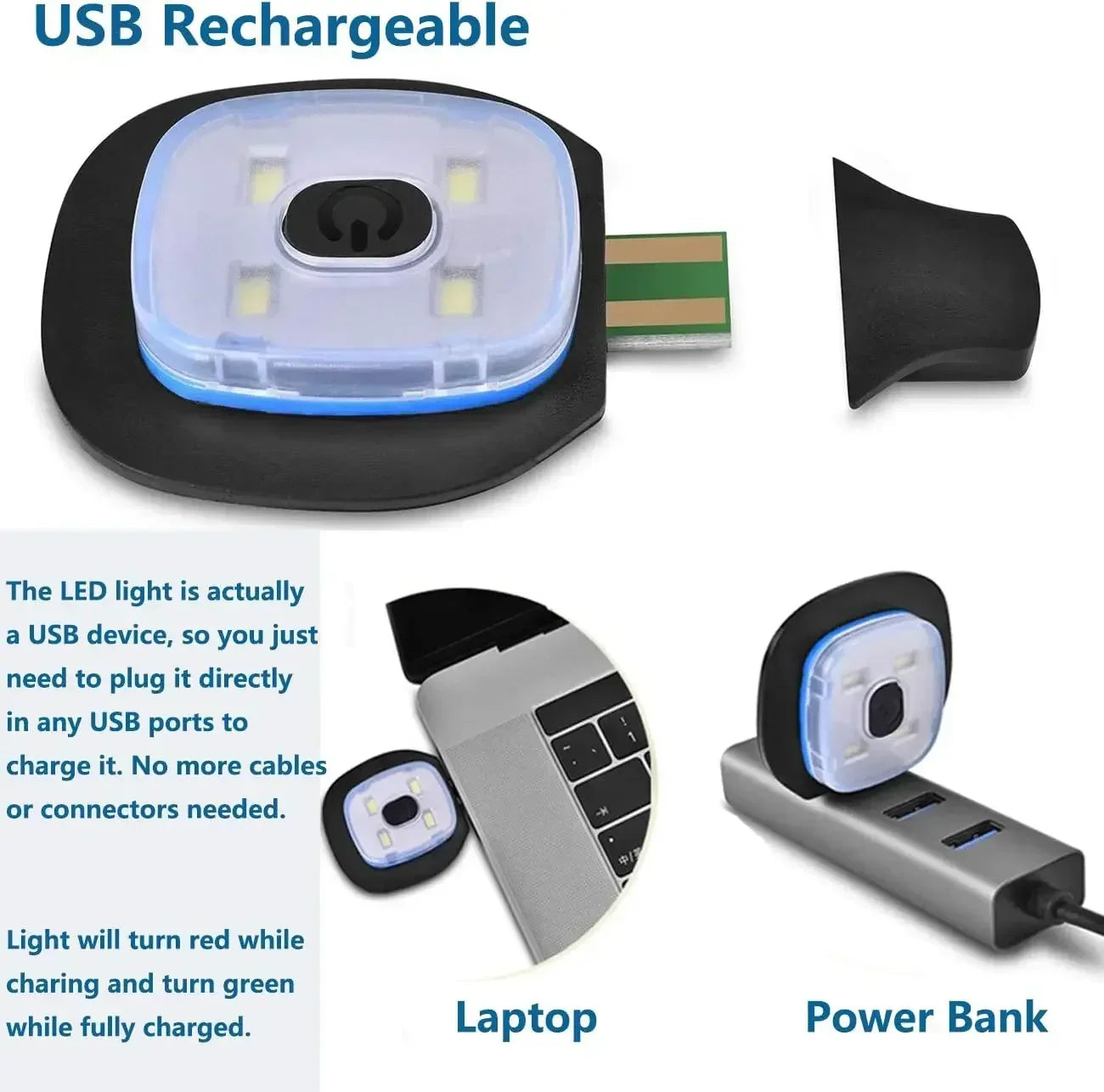 Winter LED Warm Lighting Knitted Hat Men Women LED Headlight Hat Outdoor Sports Night Light-up Hat Stretch Beanie Fishing Hat