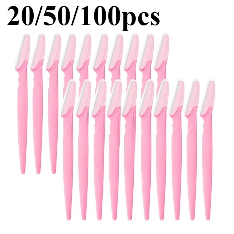 Wholesale Eyebrow Trimmer Blade Shaver Portable Face Razor Eye Brow Epilation Hair Removal Cutters Safety Razor Makeup Tools