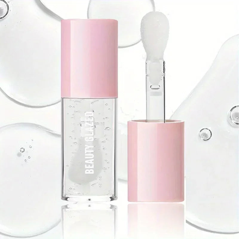 BEAUTY GLAZED Black Transparent Lip Gloss,Nourishing, Anti-aging, Brightening Lips, Lip Care Oil ﻿