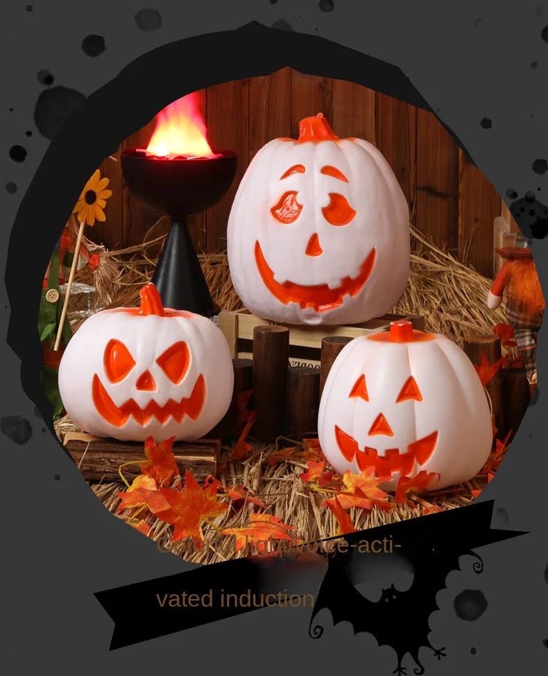 Halloween Pumpkin Lantern  Haunted House Decoration - Pumpkin Themed Luminous Decoration Props, Festive Party Atmosphere Lights