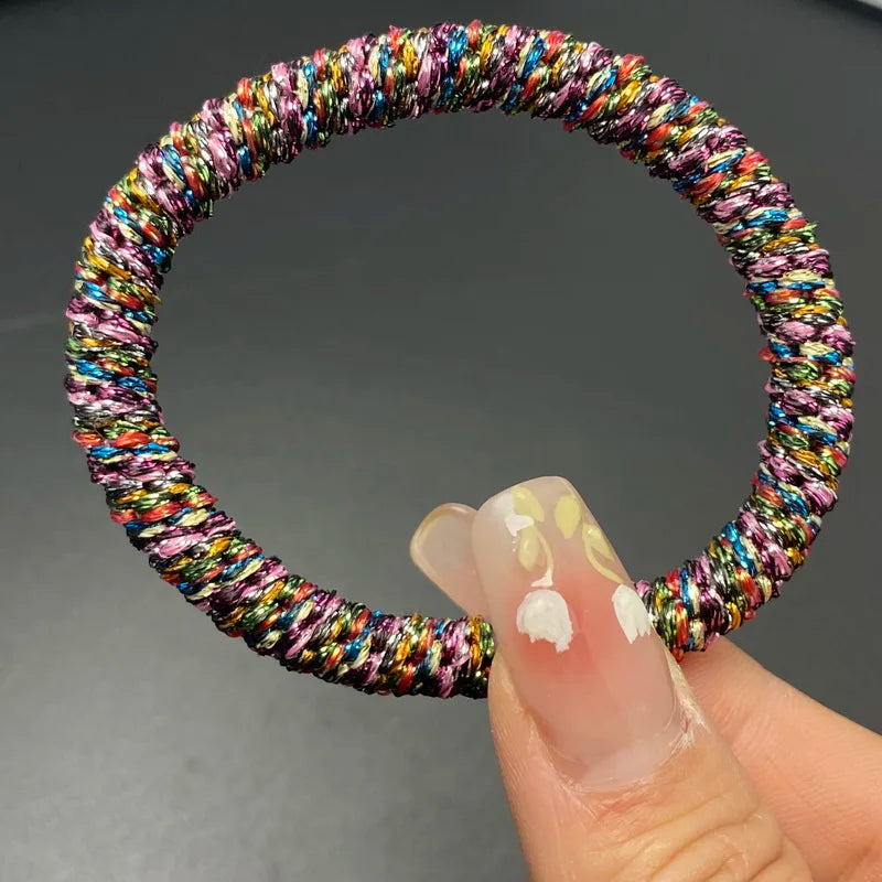 2022 fashion Simple thick hair rubber bands for Women Elastic Hair Tie Gum Girl Ponytail Hairbands Scrunchies kknekki Accessorie