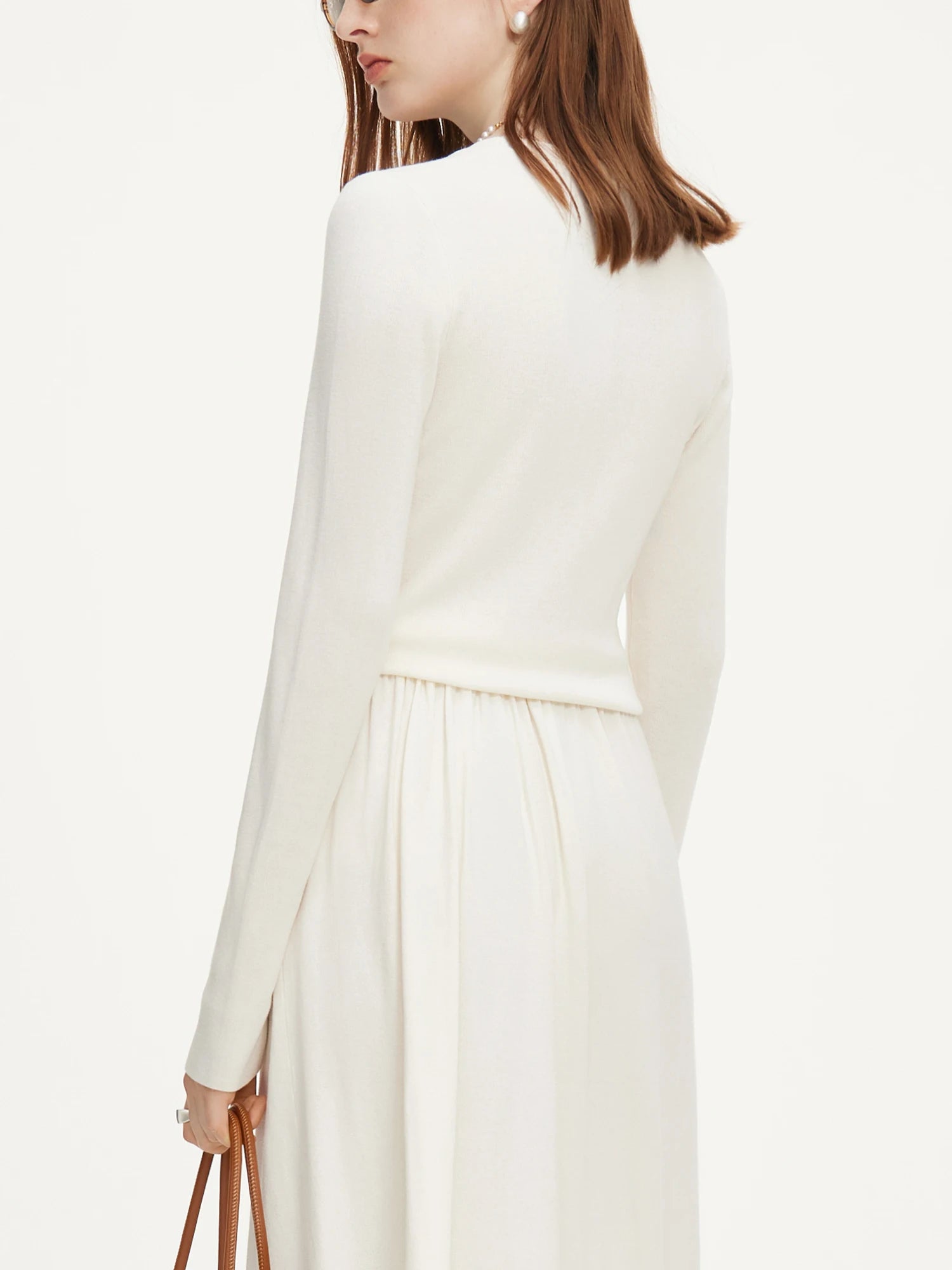 FSLE Wool Knitted Suit For Women 2024 Autumn New Elegant All-match Casual Top Skirts Female Two-pieces Suit 24FS13043 24FS13044