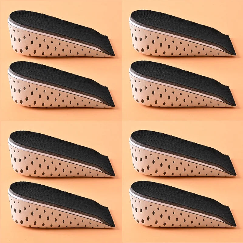 1 Pair Height Increase Insole Breathable Memory Foam Heel Lifting Inserts Shoe Lifts Shoe Pads Elevator Insoles for Unisex