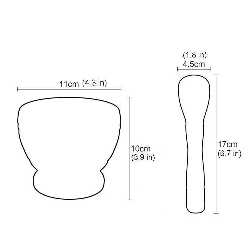 Kitchen Small Cooking Tools Resin Mortar Pestle Set Garlic Herb Spice Mixing Grinding Crusher Bowl Restaurant Accessories