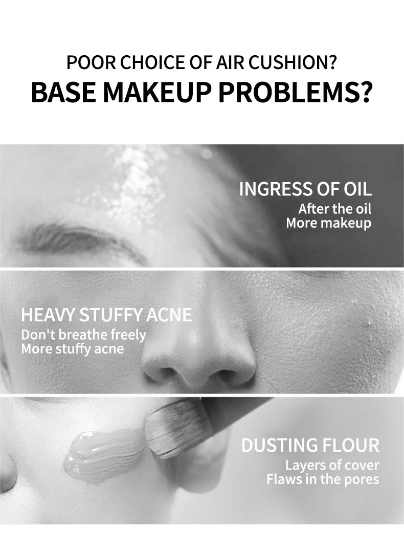 Beauty Girl Makeup Mushroom Head Air Cushion Makeup Moisturizing Foundation Brightening Make Up BB Cream Whitening Maquiagem