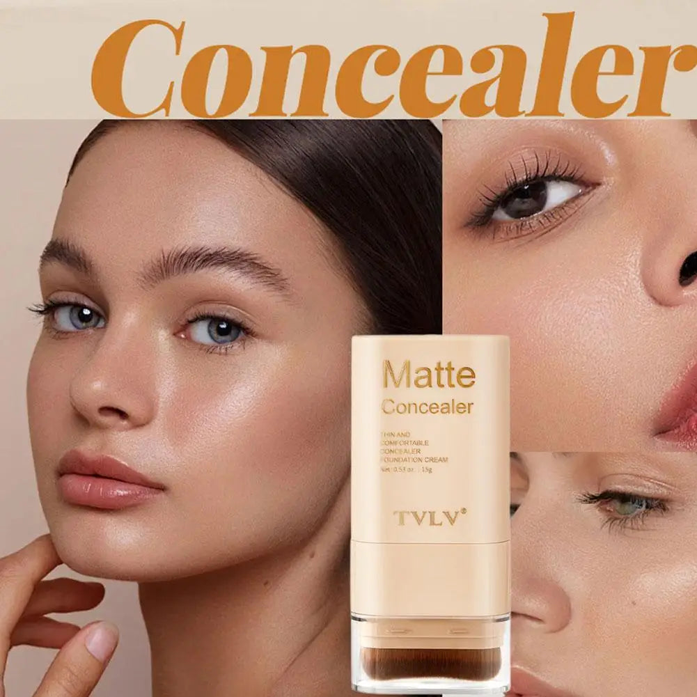 Two In One Double Head Foundation Make-up Stick Facial Foundation Make-up Makeup Matte Concealer Smooth Makeup Tool