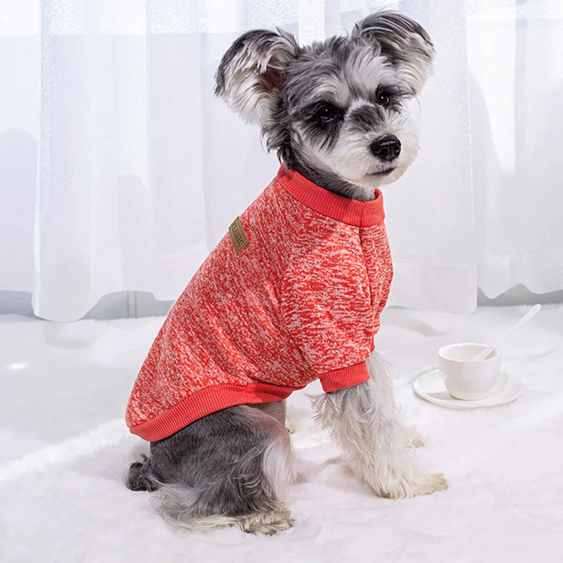 Pet Accessories Winter Dog Clothes for Small Dogs Warm Dogs Coat Pullover Clothing SweatshirtsCasual Dog Cat Clothing Pet Access