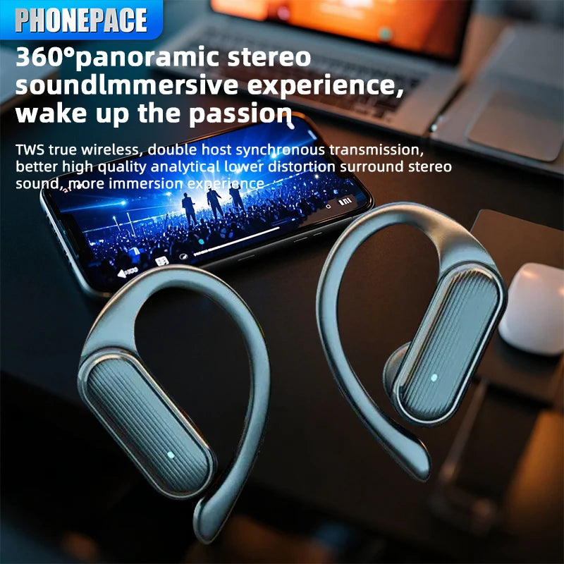 Wireless Bluetooth A520 Headset HD Sound Quality Stereo Universal Headset Touch Light Mini High Quality Earplugs Anti-Sweat