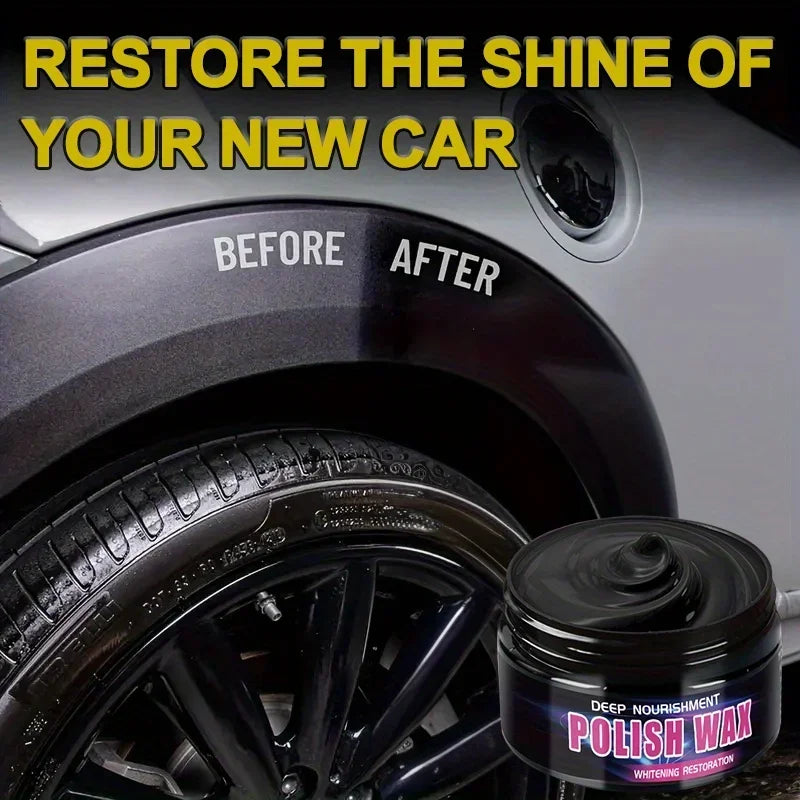 Universal Leather and Plastic Repair Polishing Wax - Automotive interior reconditioning cream for leather/plastic/rubber care