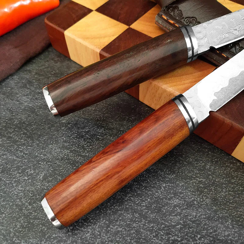 Kitchen Knife Damascus Steel Butcher Boning Knife Meat Cleaver Knife Fruit for Vegetable Fish Cutting Knife Kitchen Accessories