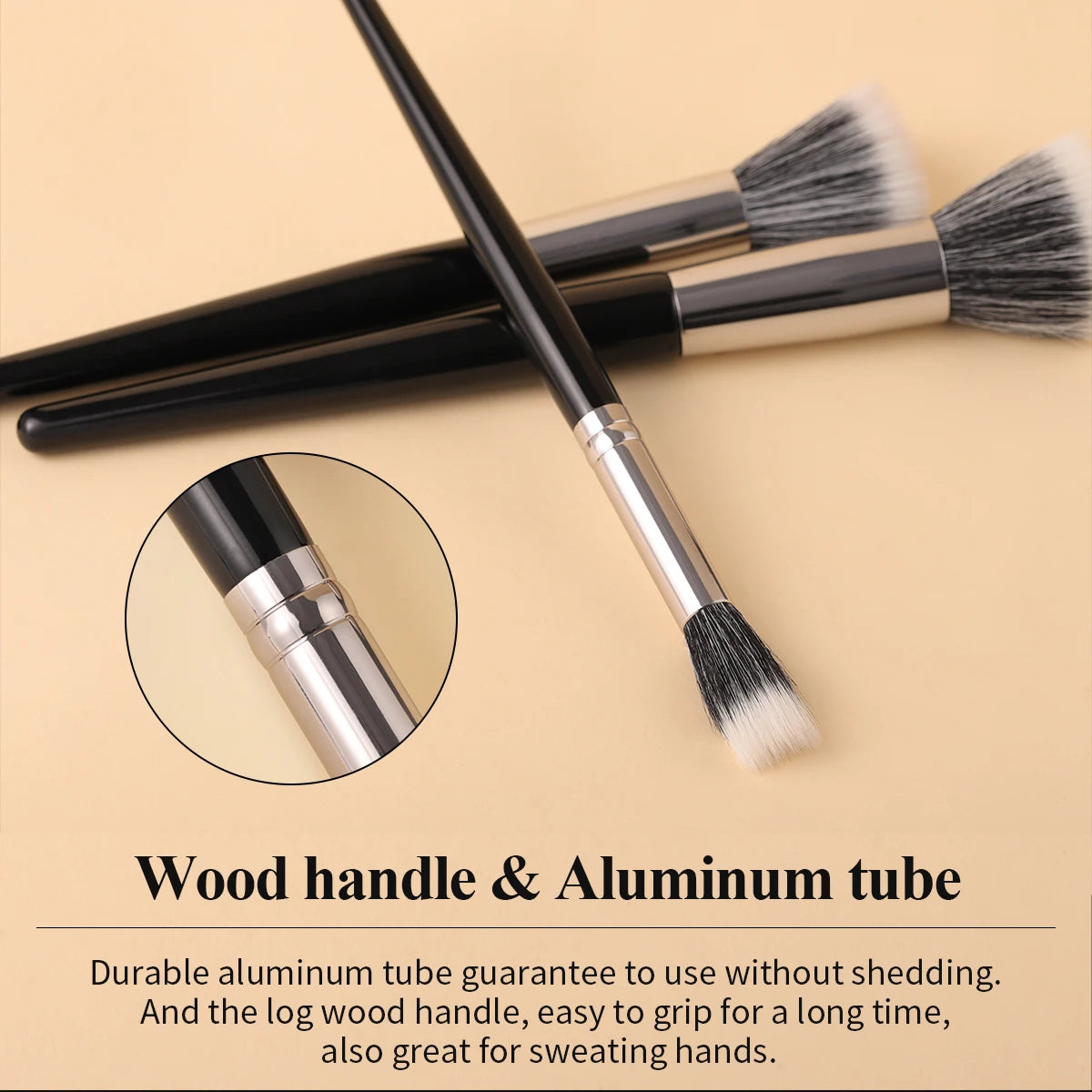 Bethy Beauty Large Angled Makeup Brush Stippling Brush Blush Brush For Contouring Sculpting Highlighting Blending Buffing