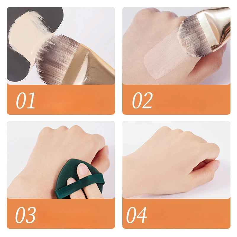 Makeup Brushes Foundation Professional Brush Tongue Shaped Liquid Foundation Concealer Brush Women Face Base Makeup Beauty Tools