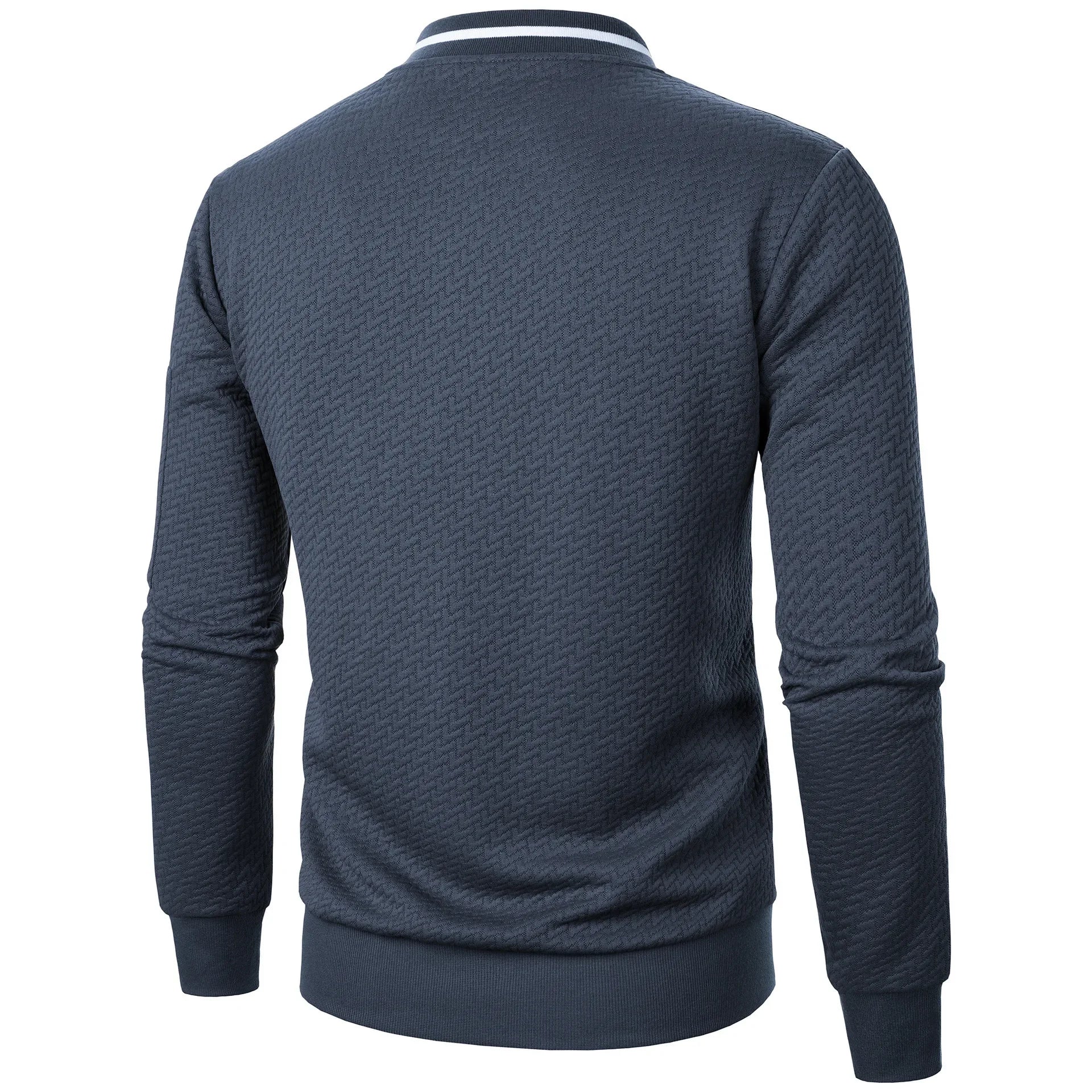 Men's Baseball Jacket Streetwear Autumn New Fashion Solid Color Casual Jackets for Men Jacquard Fabric Men's Coat