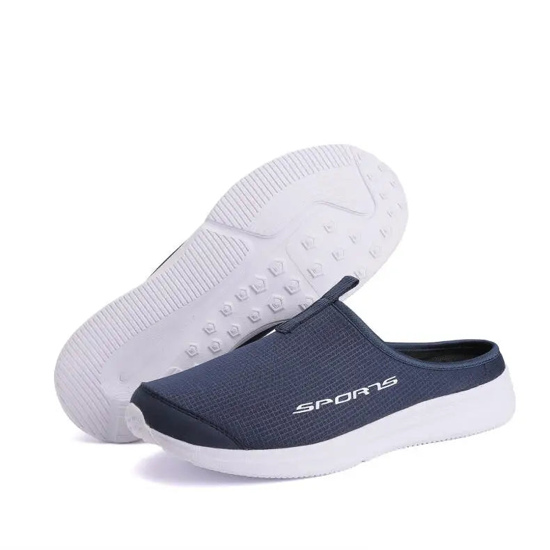 Men Half Slippers Casual Sneakers Soft Sole Support Shoes Lightweight Comfortable Breathable Outdoor Sports Skateboarding Shoes