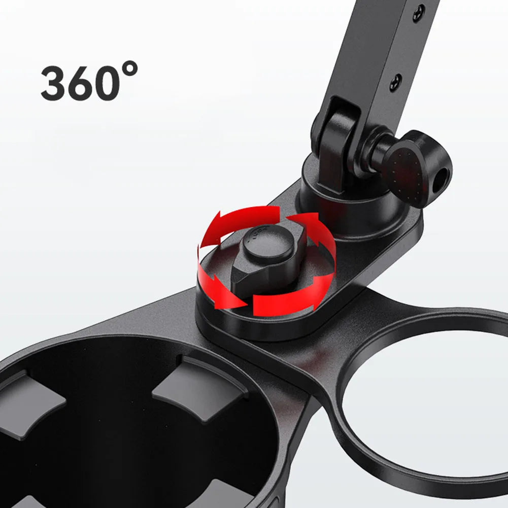 For Car Use For Most Phones 2 In 1 Design 360 Rotation Daily Commute Flexible Car Gadget For Phone And Drinks Water Cup Fitment