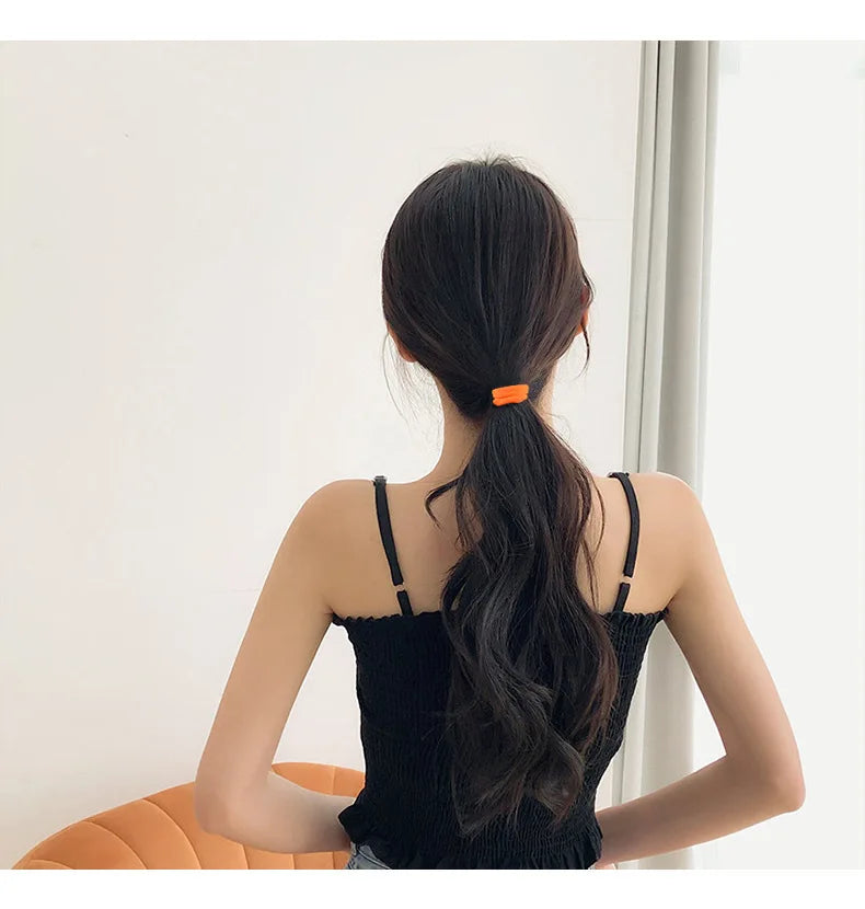 20Pcs High Elasticity Hair String Fashionable Sports Hair Loop All Season Hair String Packaging As Shown In The Picture