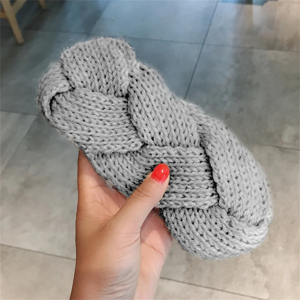 Winter Warm Headband for Women Cross Knitting Headbands Wool Knitted Elastic Headband Headwear Girls Hair Band Hair Accessories