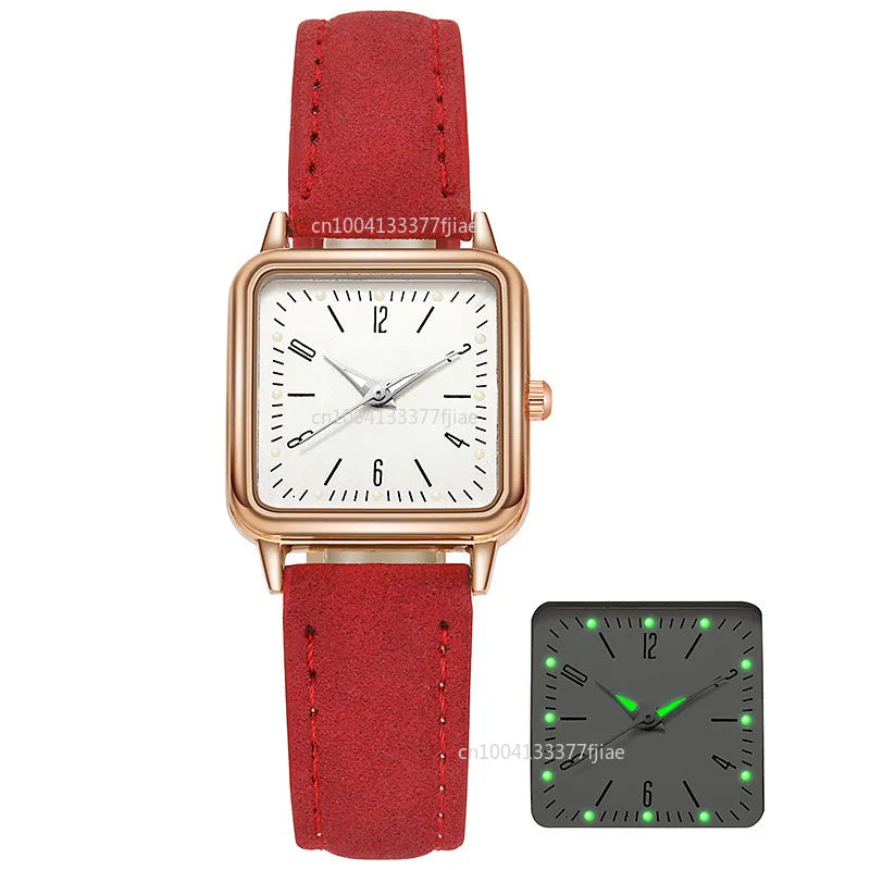 Women Watches Luminous Leather Strap Digital Wristwatches Ladies Quartz Watch Casual Clock Gift  Reloj Mujer Watches for Women